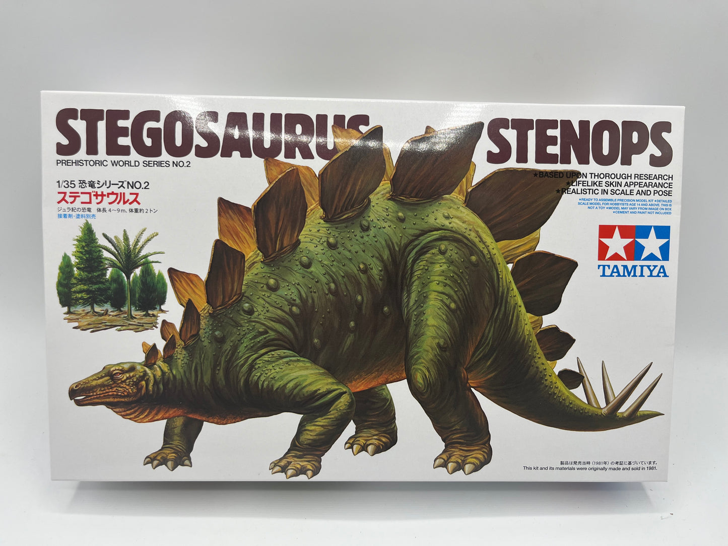 Tamiya 60202 Stegaosaurus Stenops Dinosaur Plastic Model Kit