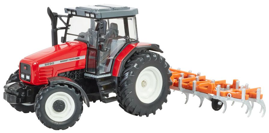 BRITAINS LTD FARM 43335 MASSEY FERGUSON HERITAGE TRACTOR & CULTIVATOR SET