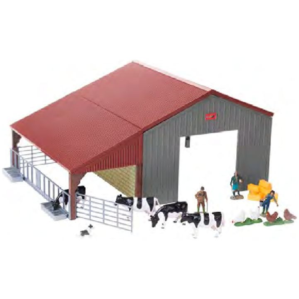 BRITAINS LTD FARM 43388 FARM BUILDINGS PLAYSET NEW PAINT SCHEME
