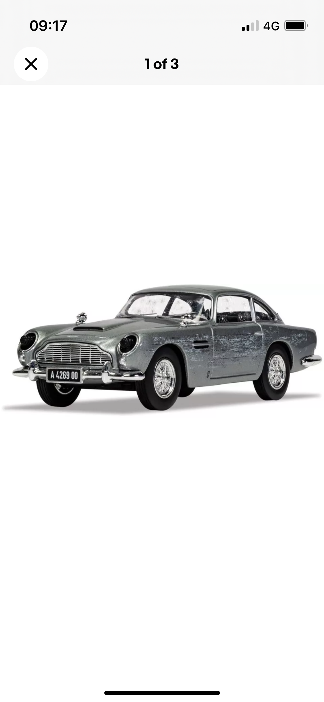 CORGI 004314CC JAMES BOND ASTON MARTIN DB5 BULLET RIDDEN CAR FROM NO TIME TO DIE