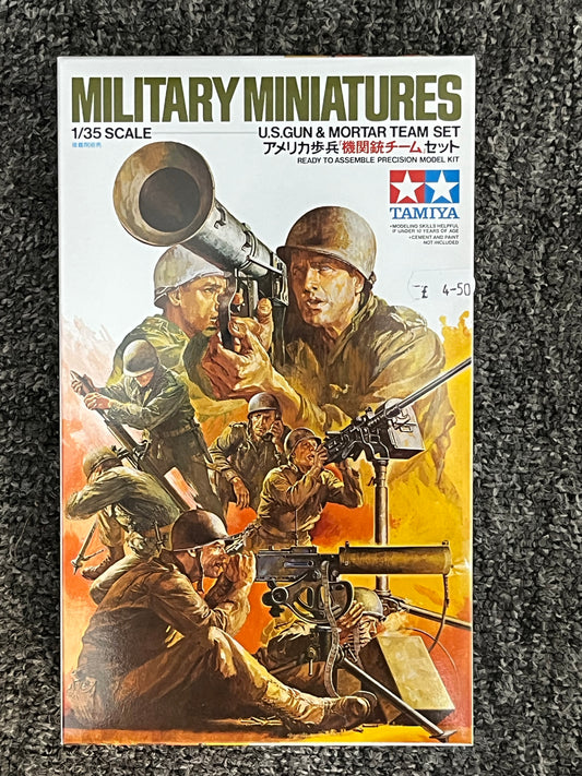 Tamiya 1/35 U.S. Gun and Mortar Team 35086 Military Model Kit